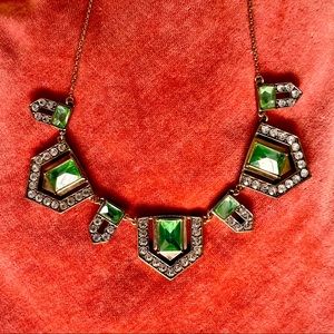 RETRO DECO OLD HOLLYWOOD RHINESTONE NECKLACE MODCLOTH NWOT
